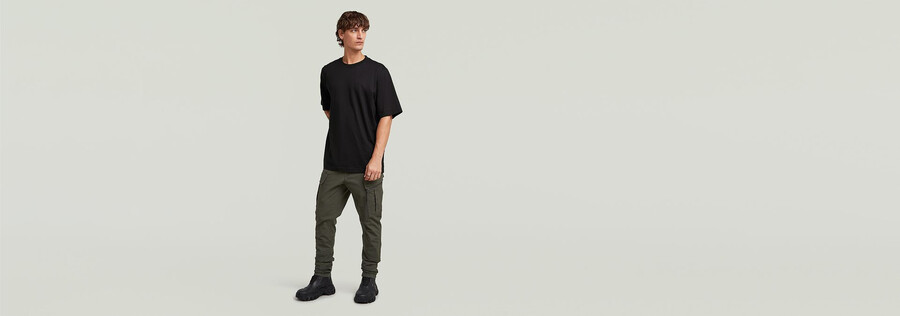 3d skinny cargo pants 2.0 mit reißverschlusstasche