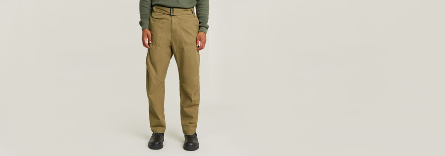 fatigue-hosen locker geschnitten schmal zulaufend