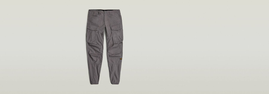 cargo 3d regular tapered cuffed pants