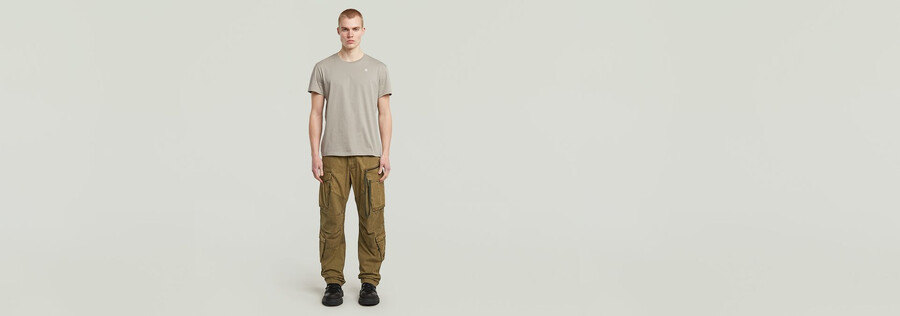 rovic zip 3d loose pants