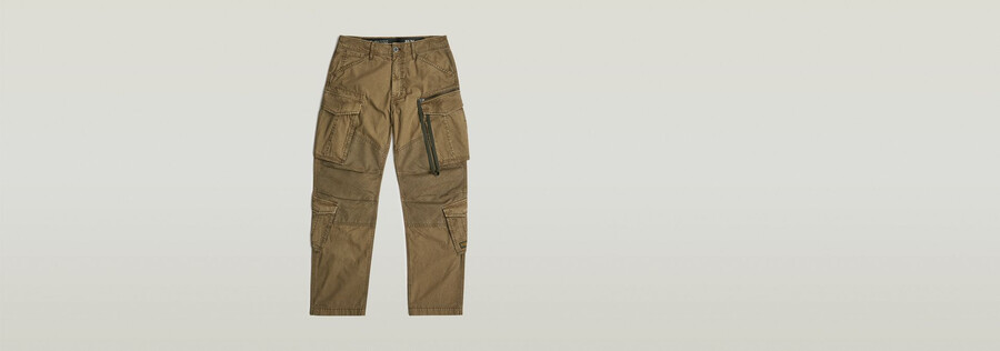 rovic zip 3d loose pants