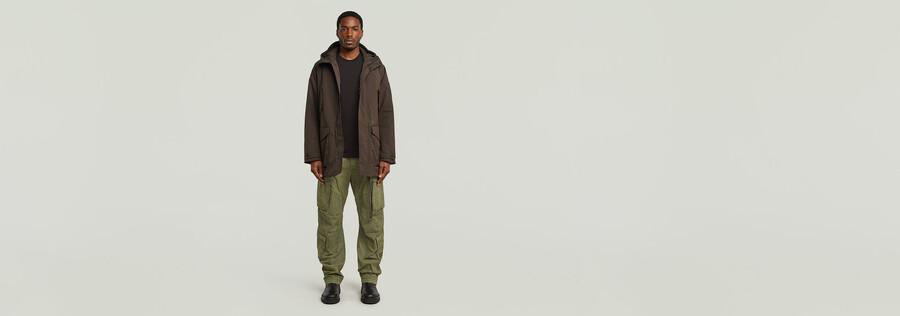 rovic zip 3d loose pants