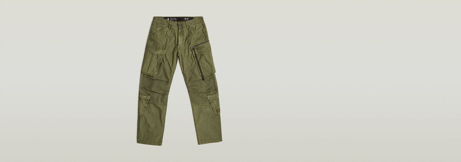 rovic zip 3d loose pants