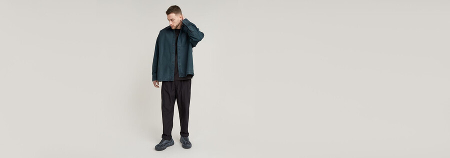 plissierte tech chino relaxed