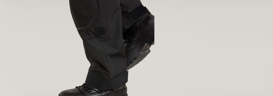 3d-cargohose mit lockerem kniebereich