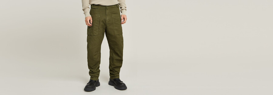 fatigue relaxed tapered pants