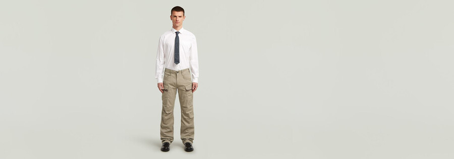 3d regular straight cargo pants