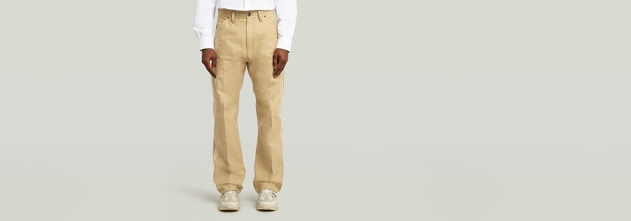 selvedge straight chino