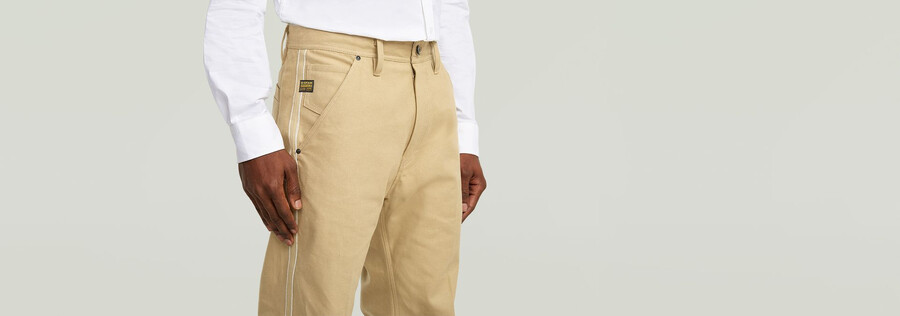 selvedge straight chino