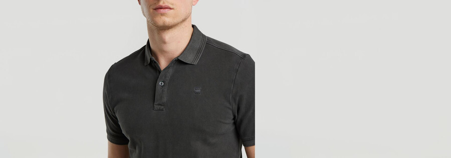 dunda overdyed slim polo