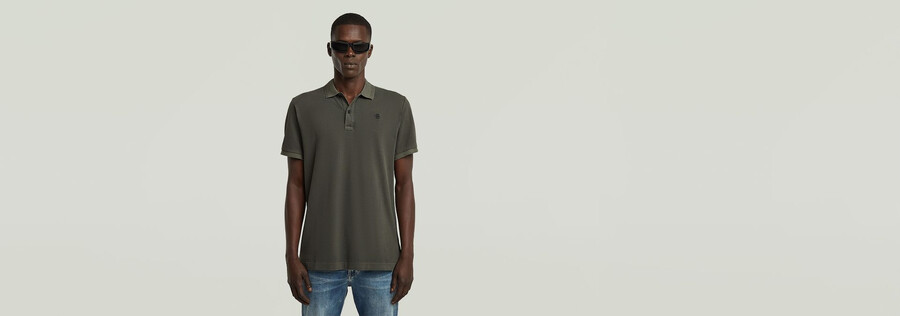 dunda overdyed slim polo