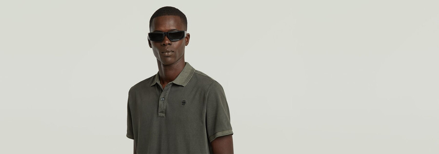 dunda overdyed slim polo