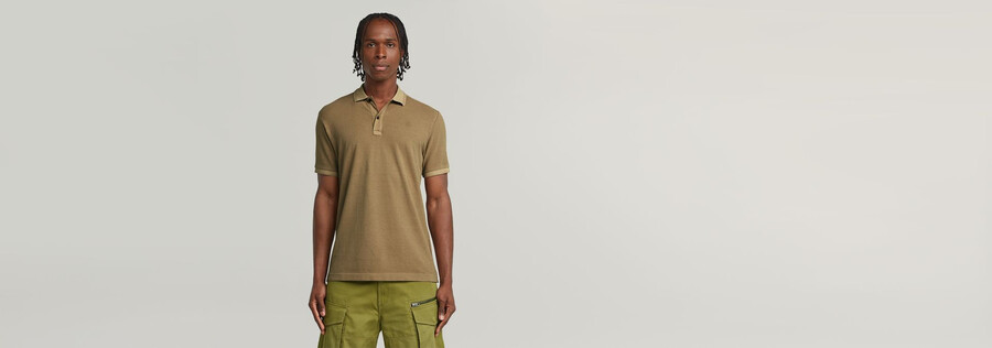 dunda overdyed slim polo