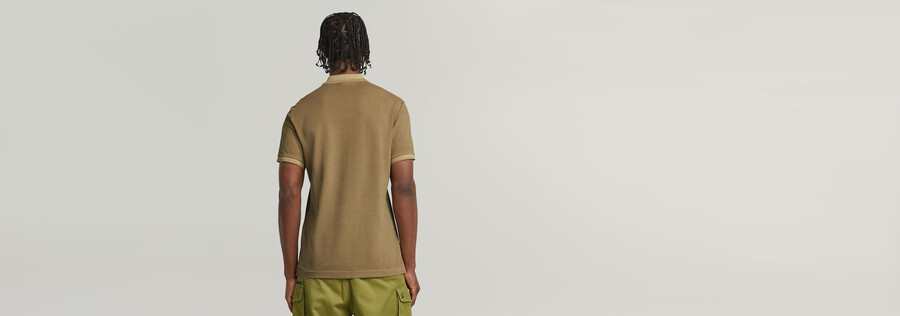 dunda overdyed slim polo