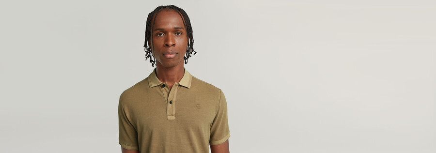 dunda overdyed slim polo