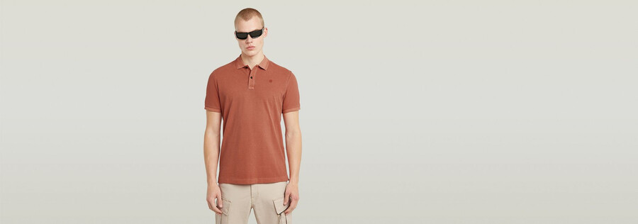 dunda overdyed slim polo