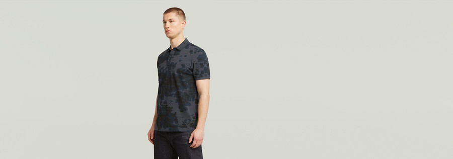dunda slim allover polo