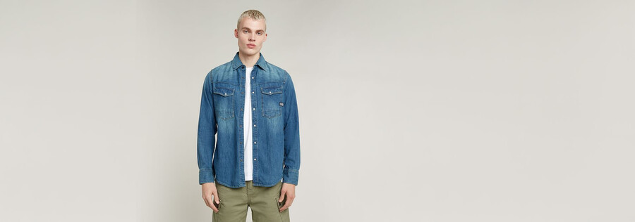 dakota slim denimhemd