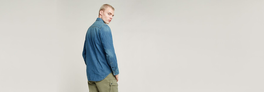 dakota slim denimhemd