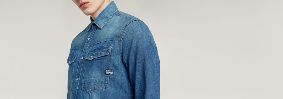dakota slim denimhemd