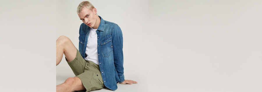 dakota slim denimhemd