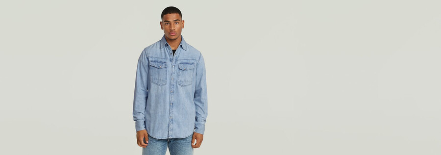 dakota slim denimhemd