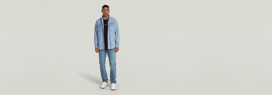 dakota slim denimhemd