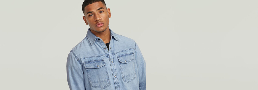 dakota slim denimhemd