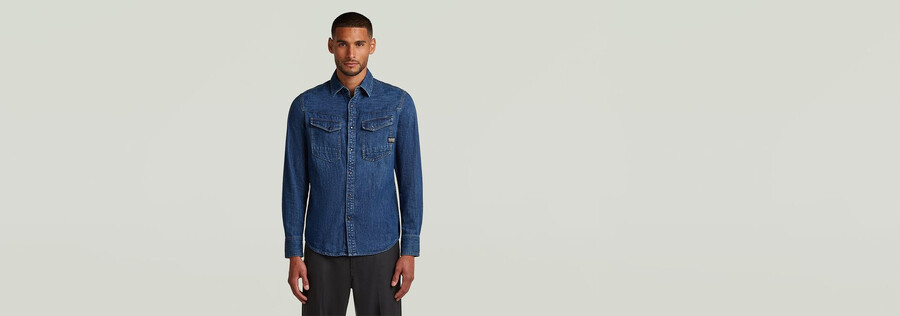 dakota slim denimhemd