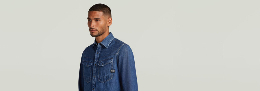 dakota slim denimhemd