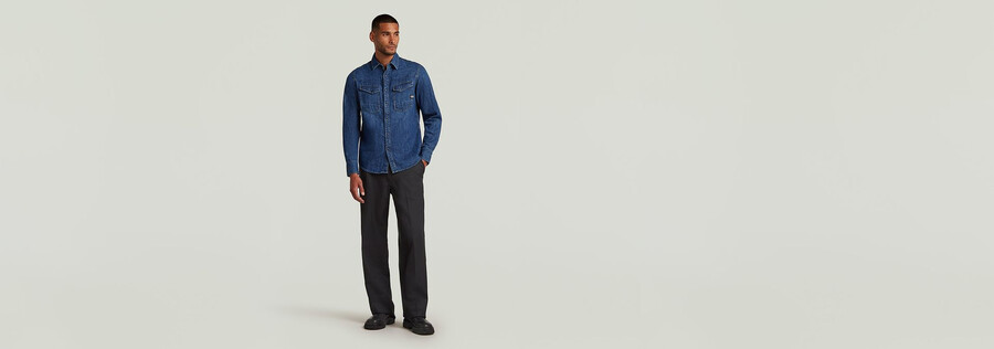 dakota slim denimhemd