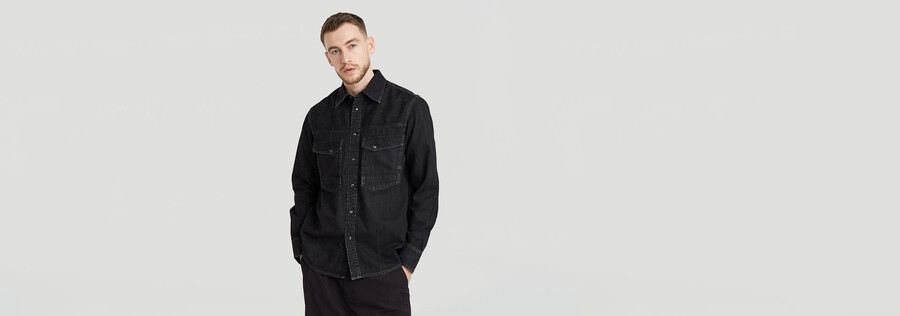 dakota slim denimhemd