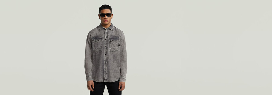 dakota slim denimhemd