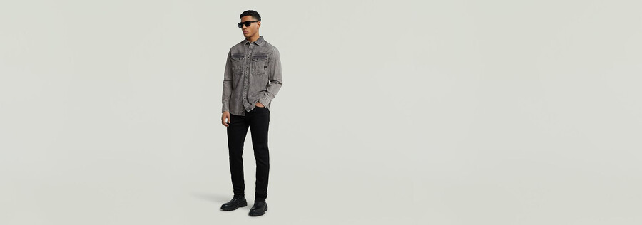 dakota slim denimhemd