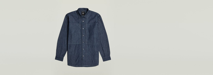 regular shirt mit aufgesetzter tasche