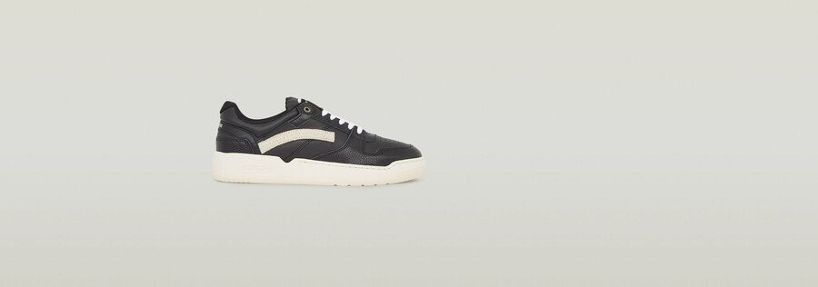 grid lea sneakers