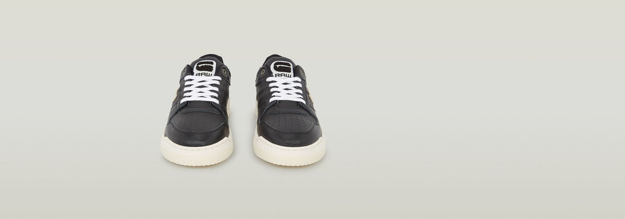 grid lea sneakers