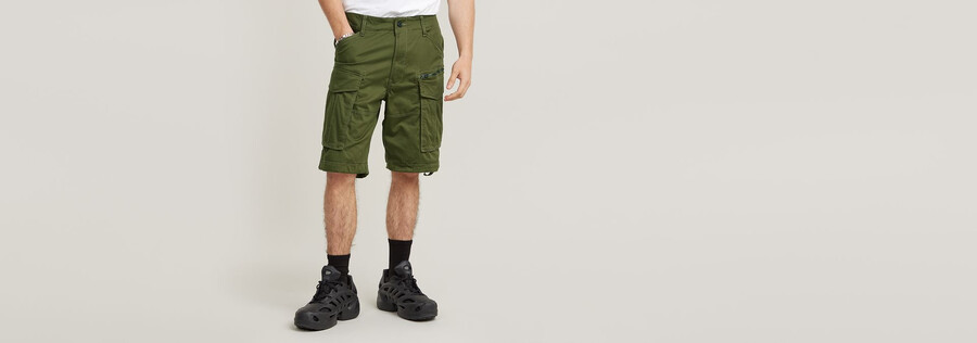 rovic zip relaxed shorts