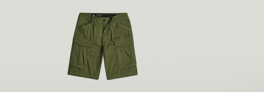 rovic zip relaxed shorts