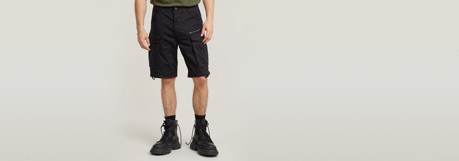 rovic zip relaxed shorts