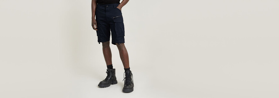 rovic zip relaxed shorts