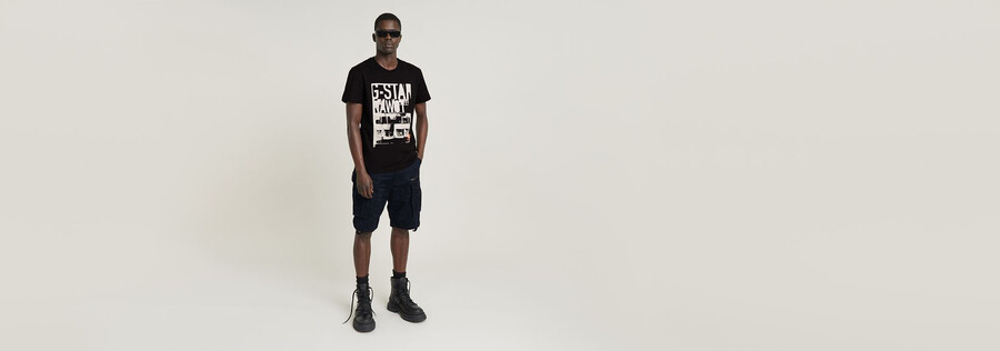 rovic zip relaxed shorts