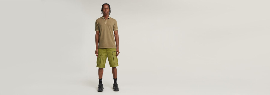 rovic zip relaxed shorts