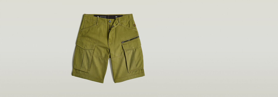 rovic zip relaxed shorts