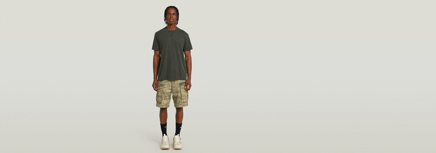 rovic zip relaxed shorts