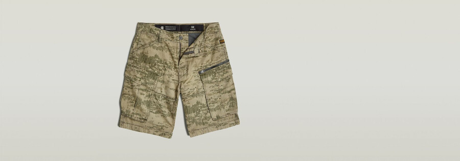 rovic zip relaxed shorts