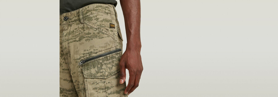 rovic zip relaxed shorts