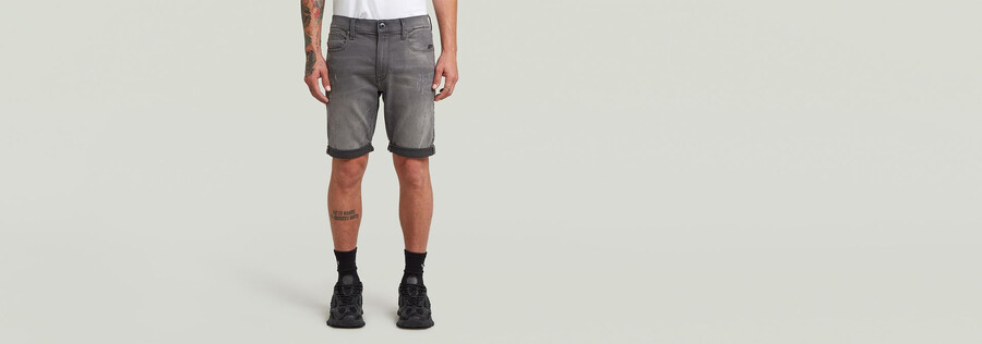 3301 slim denim shorts