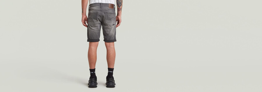 3301 slim denim shorts