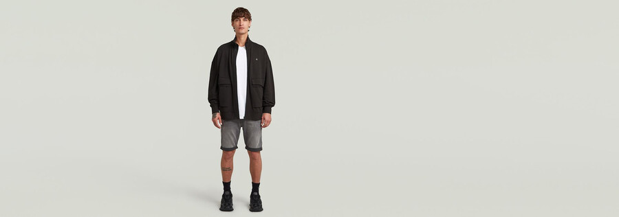 3301 slim denim shorts